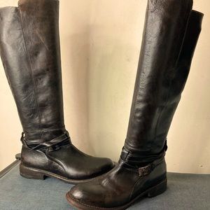 Bed Stu Brown Leather Tall Riding Boots 7.5